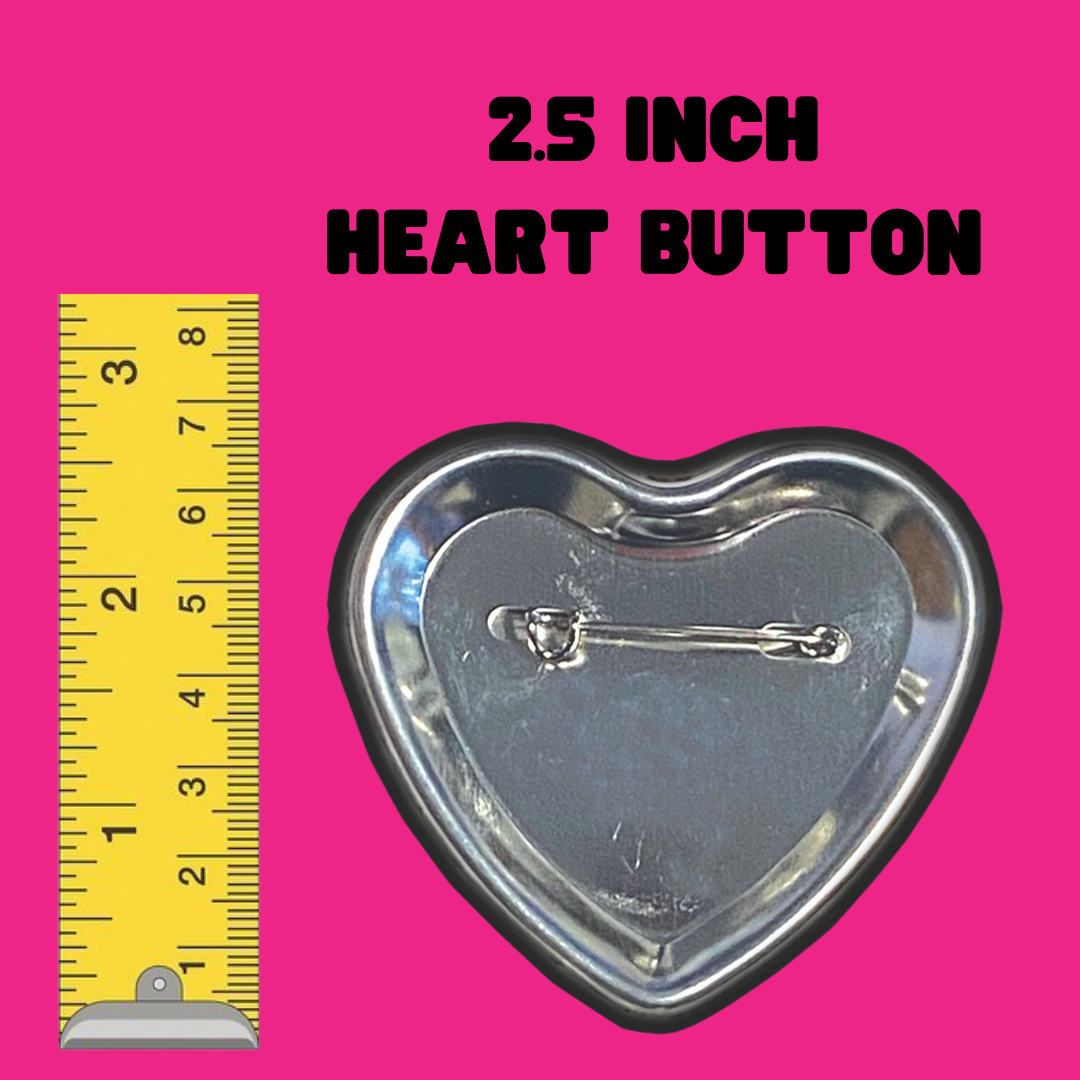 protect trans rights heart shaped 2.25 inch button