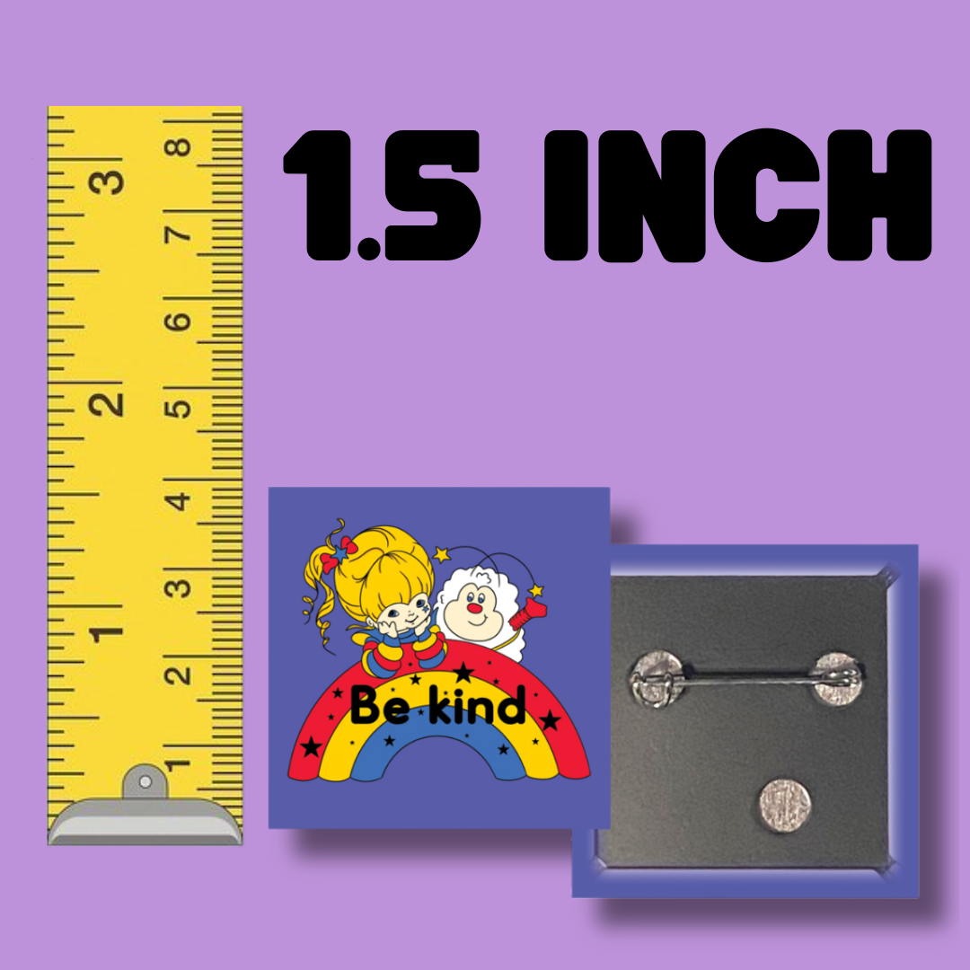 Be Kind 1.5 inch square button