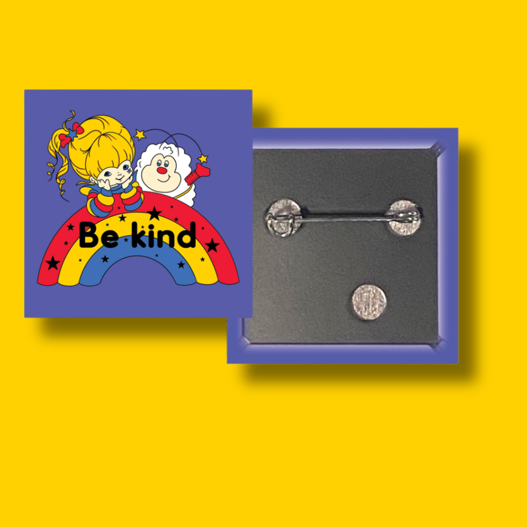 Be Kind 1.5 inch square button