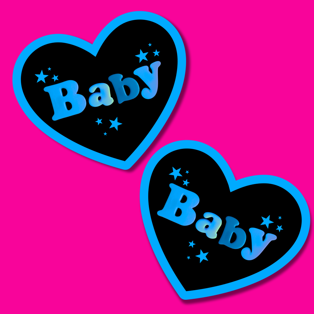 Baby heart shaped Sticker Stickers for Hydroflask,laptop sticker,Cute Car decals,Stationary stickers, valentine heart sticker