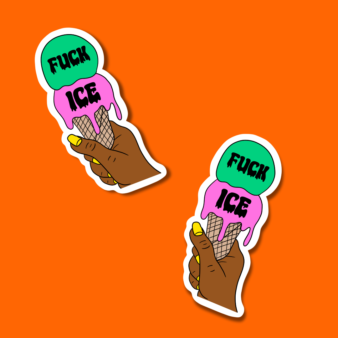 fuck ice sticker