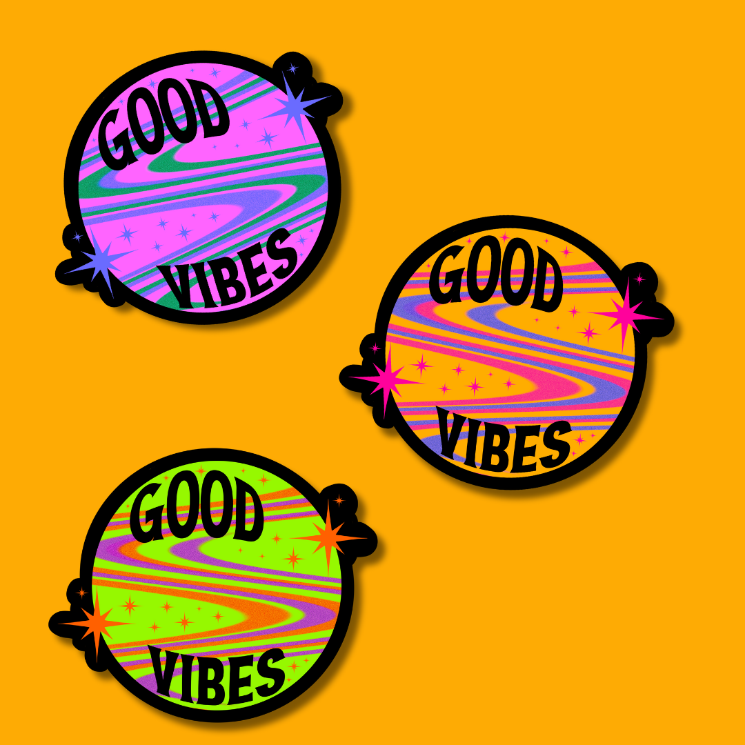 good vibes sticker