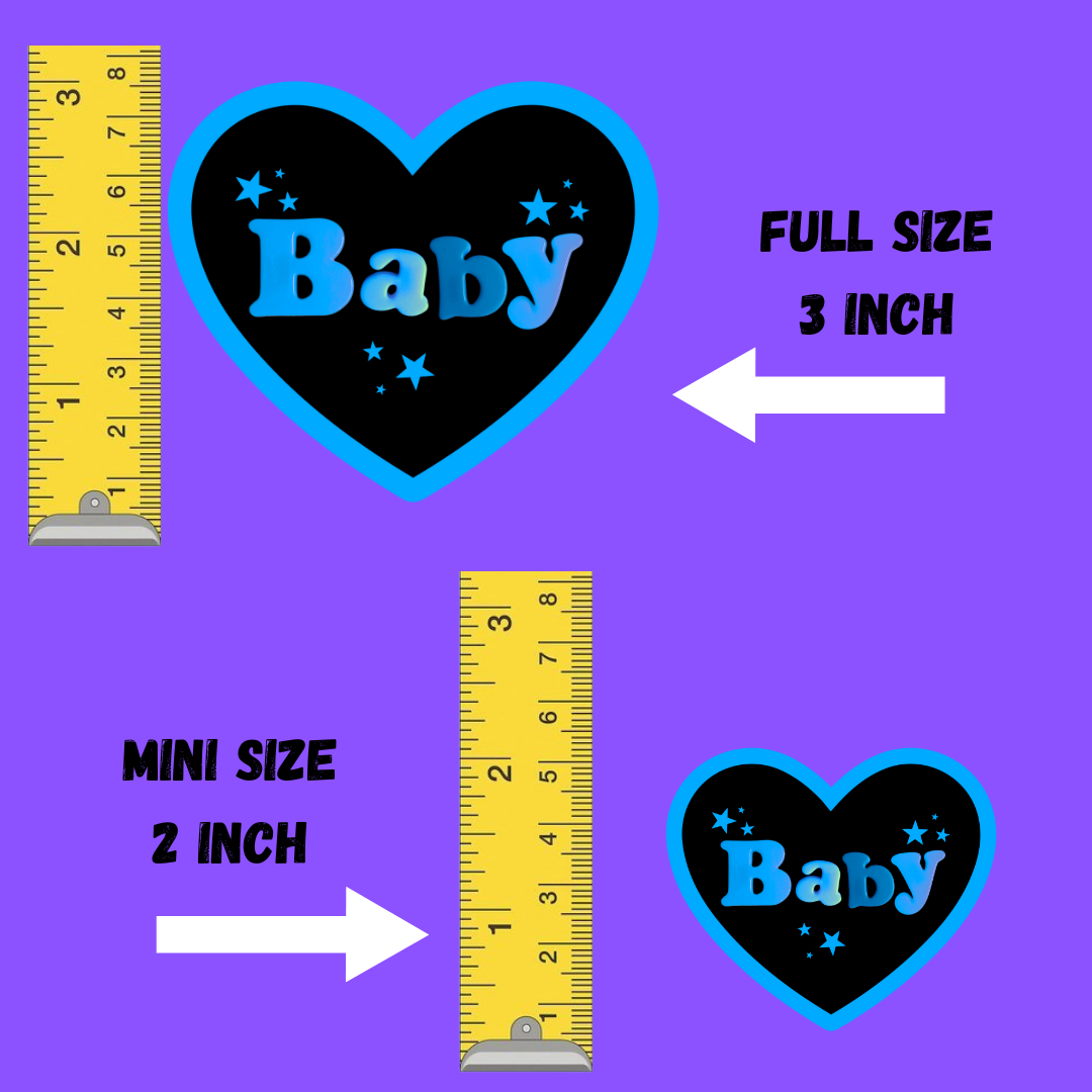 Baby heart shaped Sticker Stickers for Hydroflask,laptop sticker,Cute Car decals,Stationary stickers, valentine heart sticker