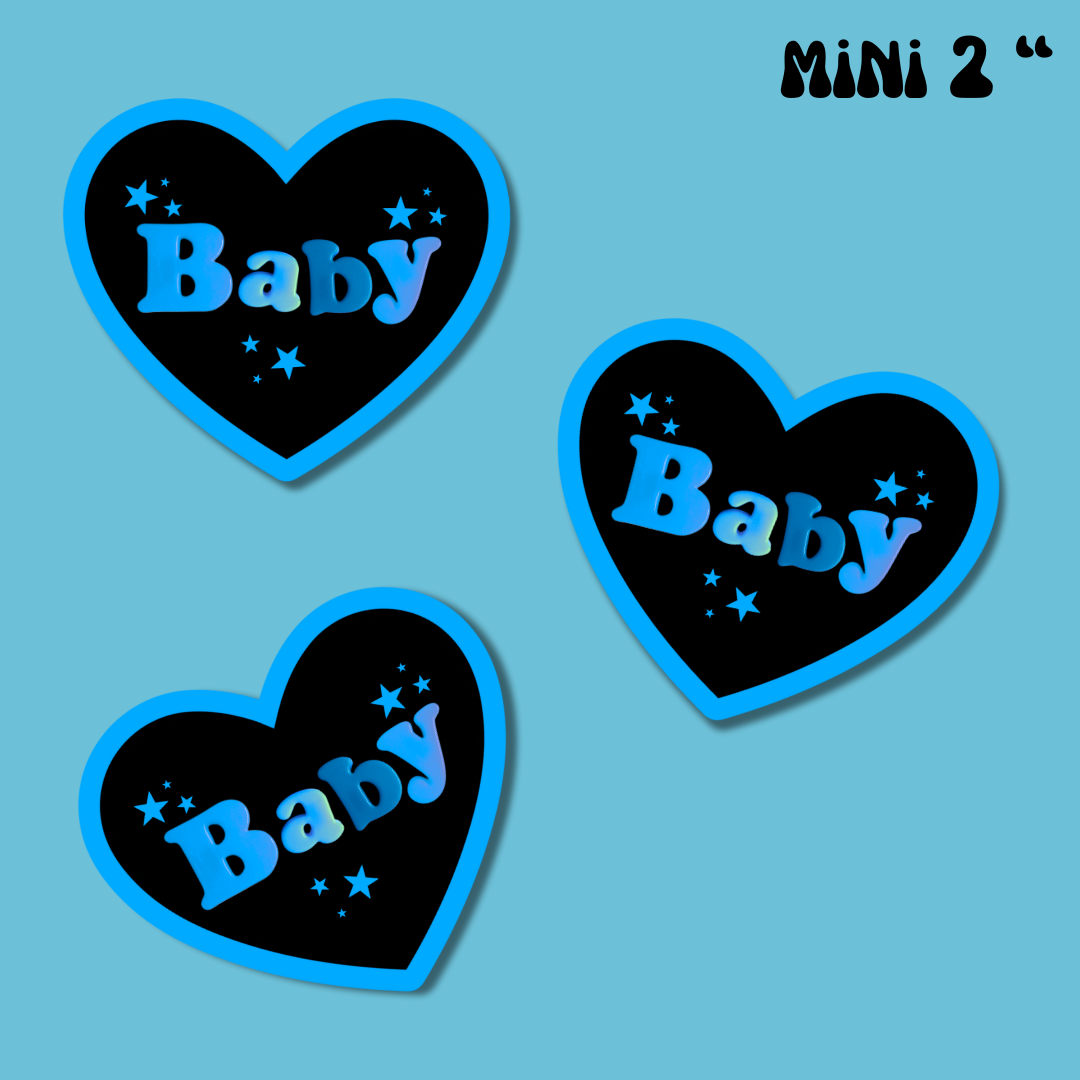 Baby heart shaped Sticker Stickers for Hydroflask,laptop sticker,Cute Car decals,Stationary stickers, valentine heart sticker