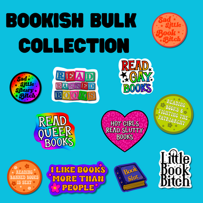 Bookish stickers bulk