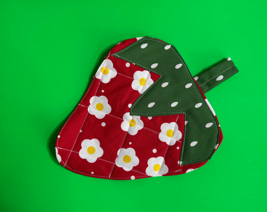 Red Strawberry Potholder