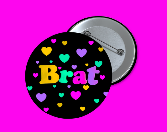 Brat 1.5 inch round button