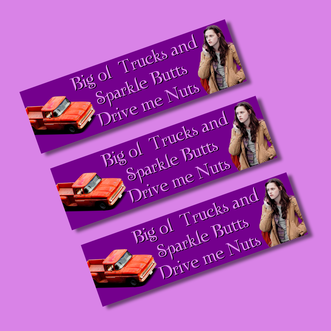 sparkle vampire bumper stickers bulk
