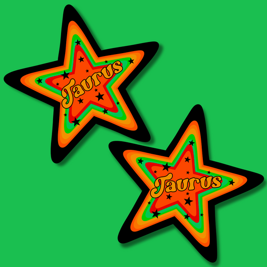 Taurus star sticker