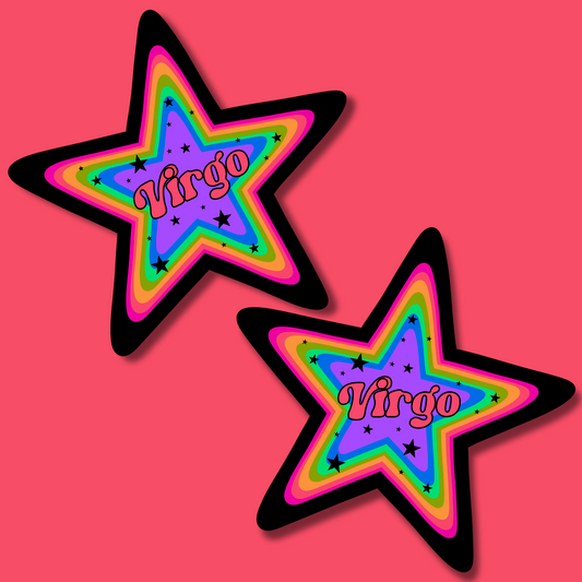 Virgo star sticker