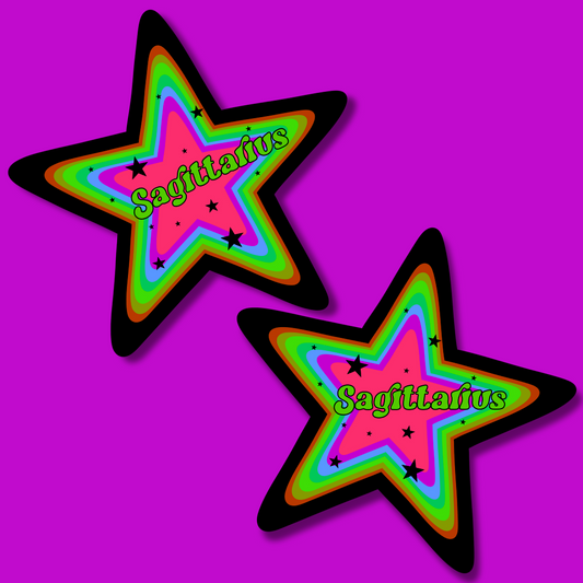 Sagittarius star sticker