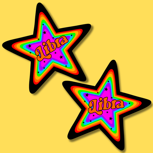 Libra star sticker