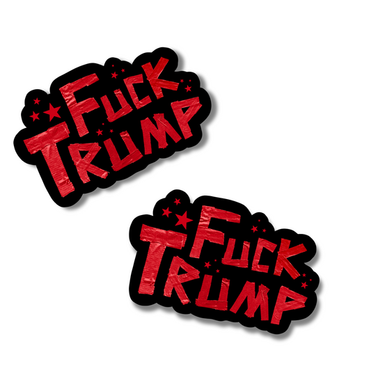 fuck trump duct tape sticker