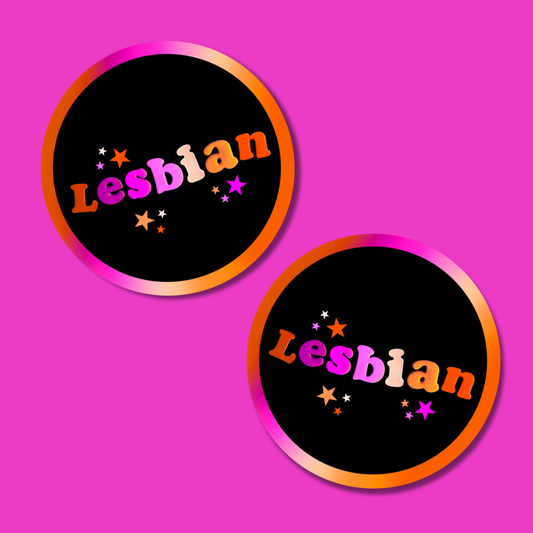 Lesbian Round sticker