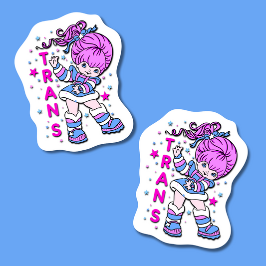 trans brite star sticker